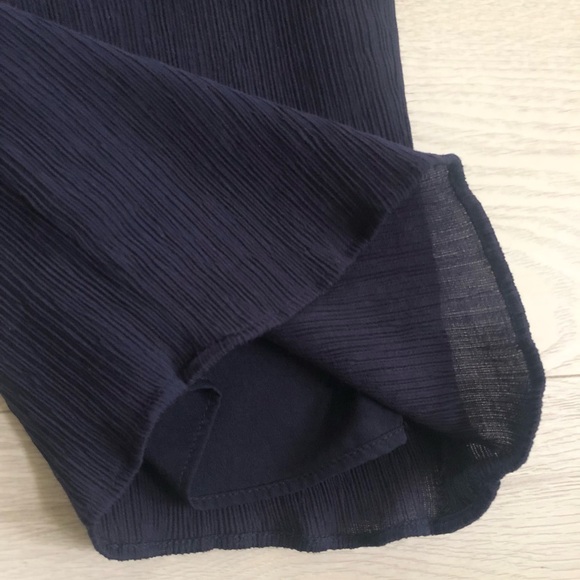 J. Crew Point Sur Navy Viscose Paperback Waist Crop Pocket Pants - Picture 10 of 16